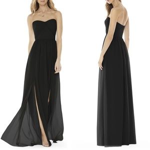 SOCIAL BRIDESMAIDS Strapless Georgette Gown 8